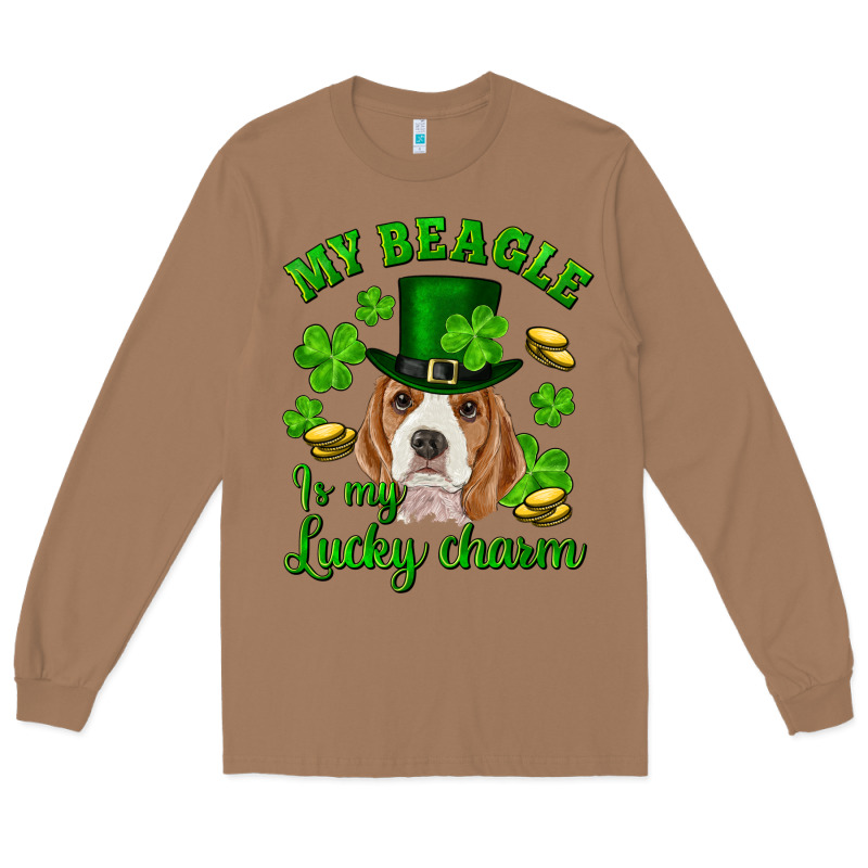 St.patrick's Day My Beagle Is My Lucky Charm Long Sleeve Tee by RanaPortraitStore | Teevron