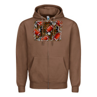 Chestnut christmas football Zipper Hoodie - RanaPortraitStore