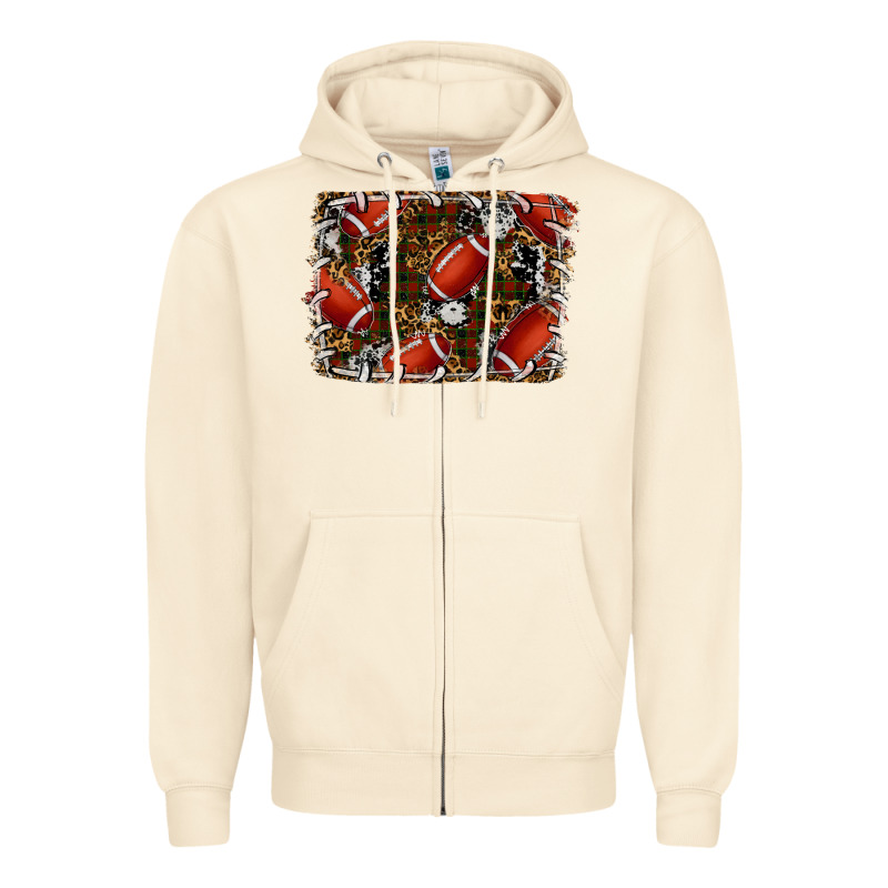 Christmas Football Zipper Hoodie by RanaPortraitStore | Teevron