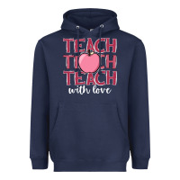 Navy teach with love Heavyweight Hoodie - JahusDesignShop