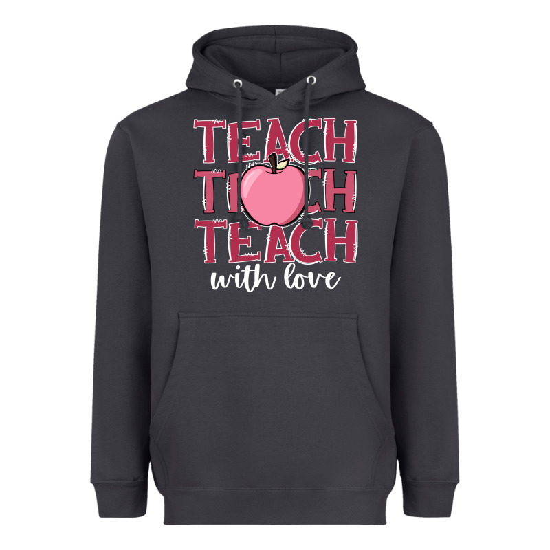 Teach With Love Heavyweight Hoodie by JahusDesignShop | Teevron