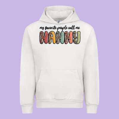 My Favorite People Call Me Nanny Urban Hoodie Designed By Maliassmallbusiness
