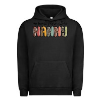 Pigment Black my favorite people call me nanny Urban Hoodie - MaliasSmallBusiness