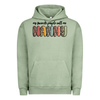 Pigment Oil Green my favorite people call me nanny Urban Hoodie - MaliasSmallBusiness
