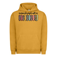 Pigment Peanut Butter my favorite people call me nanny Urban Hoodie - MaliasSmallBusiness