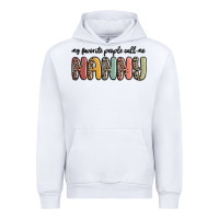 White my favorite people call me nanny Urban Hoodie - MaliasSmallBusiness
