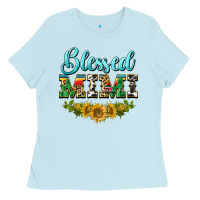 Baby Blue blessed mimi Ladies Tee - BarkalooDesign