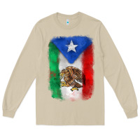 Mushroom mexico and puerto rico flag Long Sleeve Tee - Zillion Design Studio