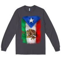 Smoke mexico and puerto rico flag Long Sleeve Tee - Zillion Design Studio