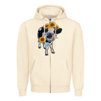 Sandshell heifer cow Zipper Hoodie - RanaPortraitStore