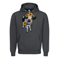 Smoke heifer cow Zipper Hoodie - RanaPortraitStore