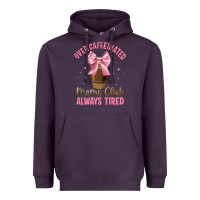 Plum over caffeinated moms club Heavyweight Hoodie - JahusDesignShop