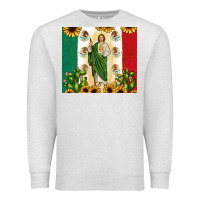 Oatmeal Heather San Judas with Mexican Flag Premium Sweatshirt - JahusDesignShop