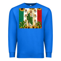 True Royal San Judas with Mexican Flag Premium Sweatshirt - JahusDesignShop