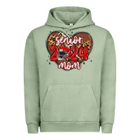Pigment Oil Green senior 2024 mom football Urban Hoodie - MaliasSmallBusiness