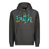 Charcoal Heather faith Premium Hoodie - MaliasSmallBusiness