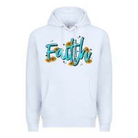 White faith Premium Hoodie - MaliasSmallBusiness
