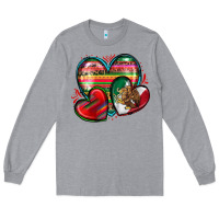 Heather Grey mexican hearts Long Sleeve Tee - Zillion Design Studio