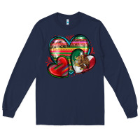 Navy mexican hearts Long Sleeve Tee - Zillion Design Studio