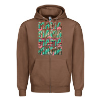 Chestnut mama mama mama mama Zipper Hoodie - Zillion Design Studio