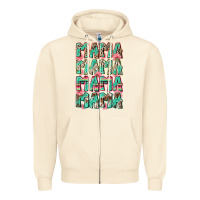 Sandshell mama mama mama mama Zipper Hoodie - Zillion Design Studio