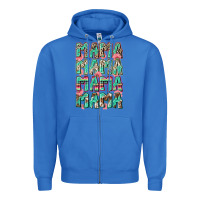 True Royal mama mama mama mama Zipper Hoodie - Zillion Design Studio