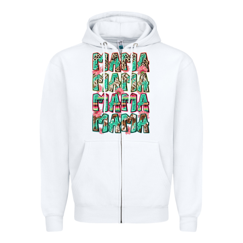 Mama Mama Mama Mama Zipper Hoodie by Zillion Design Studio | Teevron