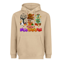 Mushroom happy hallothanksmas trees Heavyweight Hoodie - AdoDesignShop
