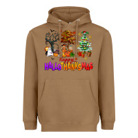 Happy Hallothanksmas Trees Heavyweight Hoodie | Teevron
