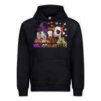 Black Happy Hallothanksmas heifers Urban Hoodie - NancyCooperArtShop