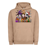 Pigment Burro Happy Hallothanksmas heifers Urban Hoodie - NancyCooperArtShop