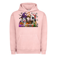 Pigment Salmon Happy Hallothanksmas heifers Urban Hoodie - NancyCooperArtShop