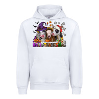 White Happy Hallothanksmas heifers Urban Hoodie - NancyCooperArtShop