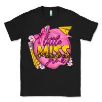 Black little miss pre k Classic Tee - texasbilliewilder