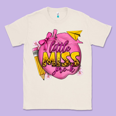 Little Miss Pre K Classic Tee Designed By Texasbilliewilder