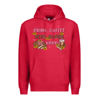 Cardinal drink coffee read books be happy Premium Hoodie - MaliasSmallBusiness