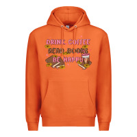 Carrot drink coffee read books be happy Premium Hoodie - MaliasSmallBusiness