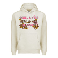 Oatmeal Heather drink coffee read books be happy Premium Hoodie - MaliasSmallBusiness