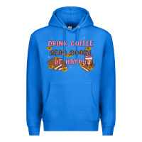 True Royal drink coffee read books be happy Premium Hoodie - MaliasSmallBusiness