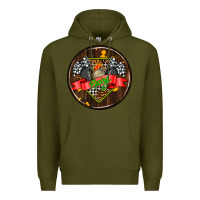 Army Green race coasters Premium Hoodie - AdoDesignShop