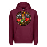 Burgundy race coasters Premium Hoodie - AdoDesignShop
