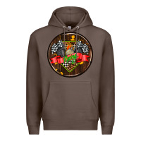 Coffee race coasters Premium Hoodie - AdoDesignShop