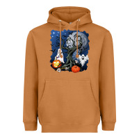 Meerkat halloween tree and ghosts Heavyweight Hoodie - AdoDesignShop
