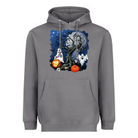 Halloween Tree And Ghosts Heavyweight Hoodie | Teevron