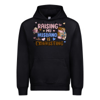 Black raising my husband is exhausting Urban Hoodie - MaliasSmallBusiness