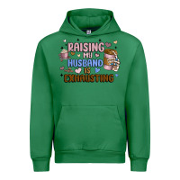 Emerald raising my husband is exhausting Urban Hoodie - MaliasSmallBusiness