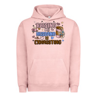 Pigment Salmon raising my husband is exhausting Urban Hoodie - MaliasSmallBusiness