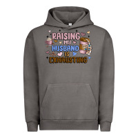 Pigment Tornado raising my husband is exhausting Urban Hoodie - MaliasSmallBusiness