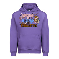 Tulip raising my husband is exhausting Urban Hoodie - MaliasSmallBusiness