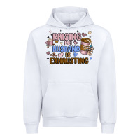 White raising my husband is exhausting Urban Hoodie - MaliasSmallBusiness